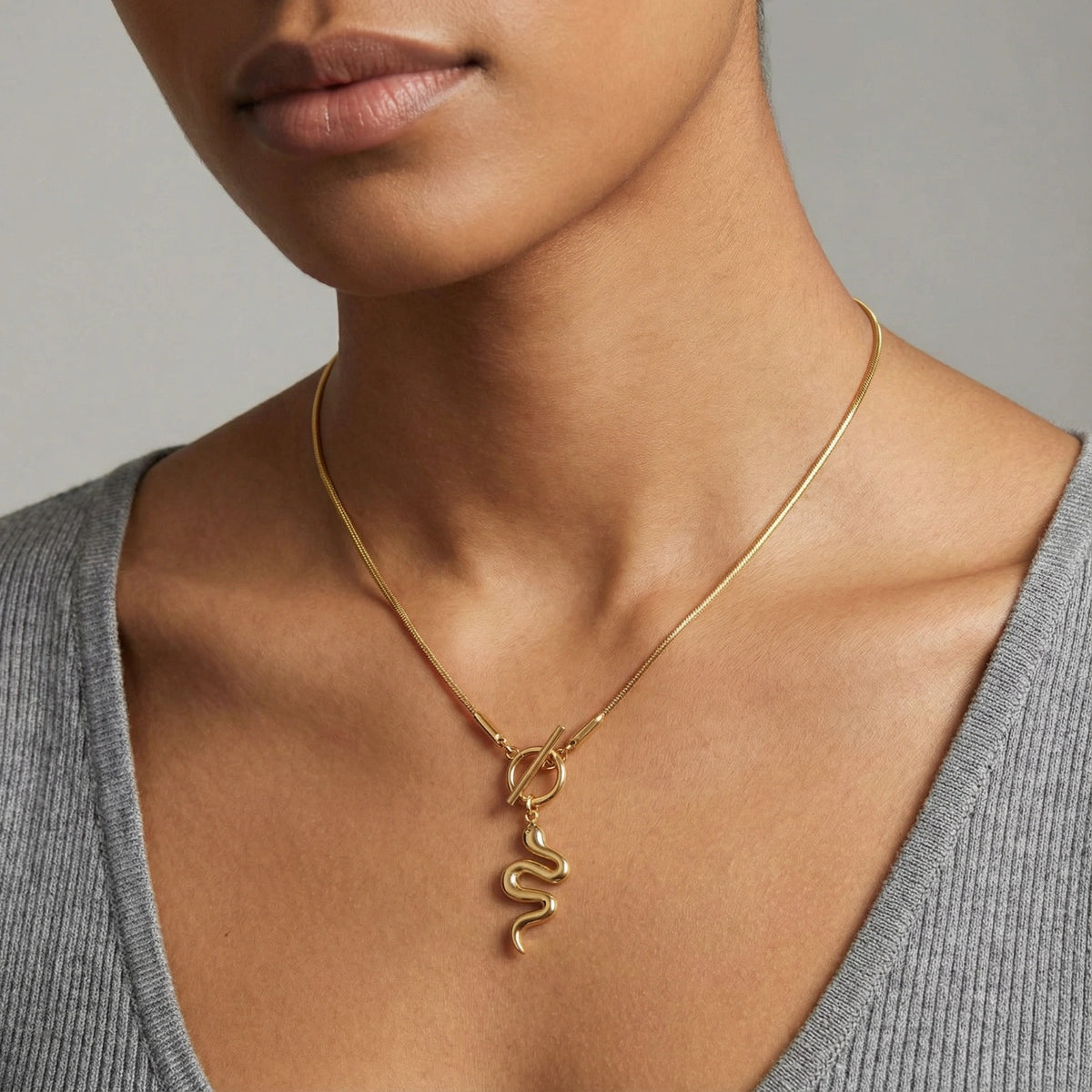 Moonlit Serpent Necklace