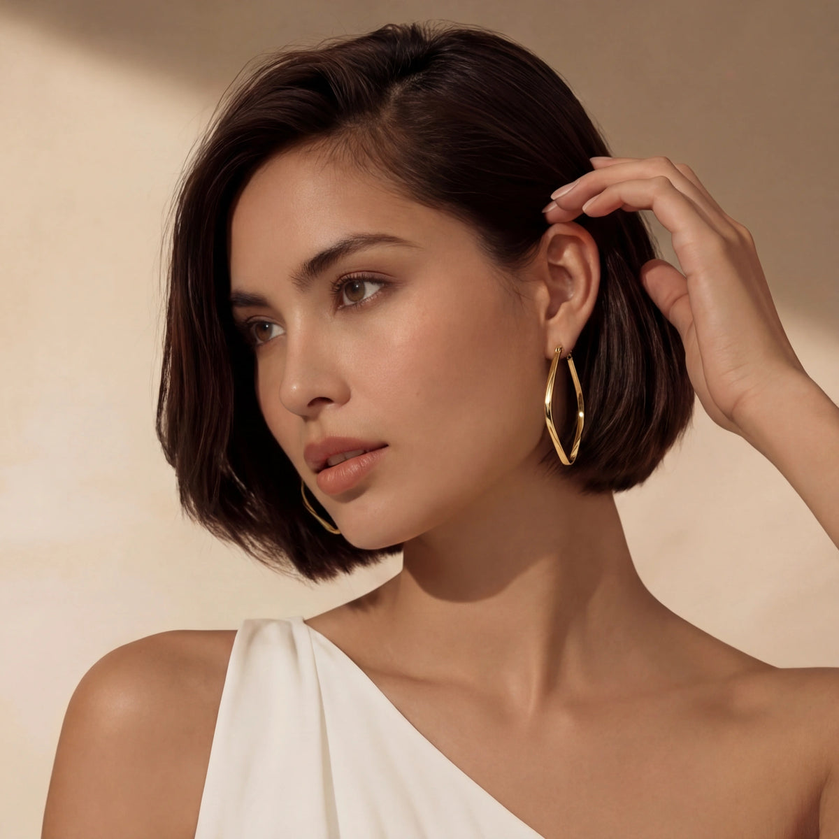 Golden Reverie Hoops