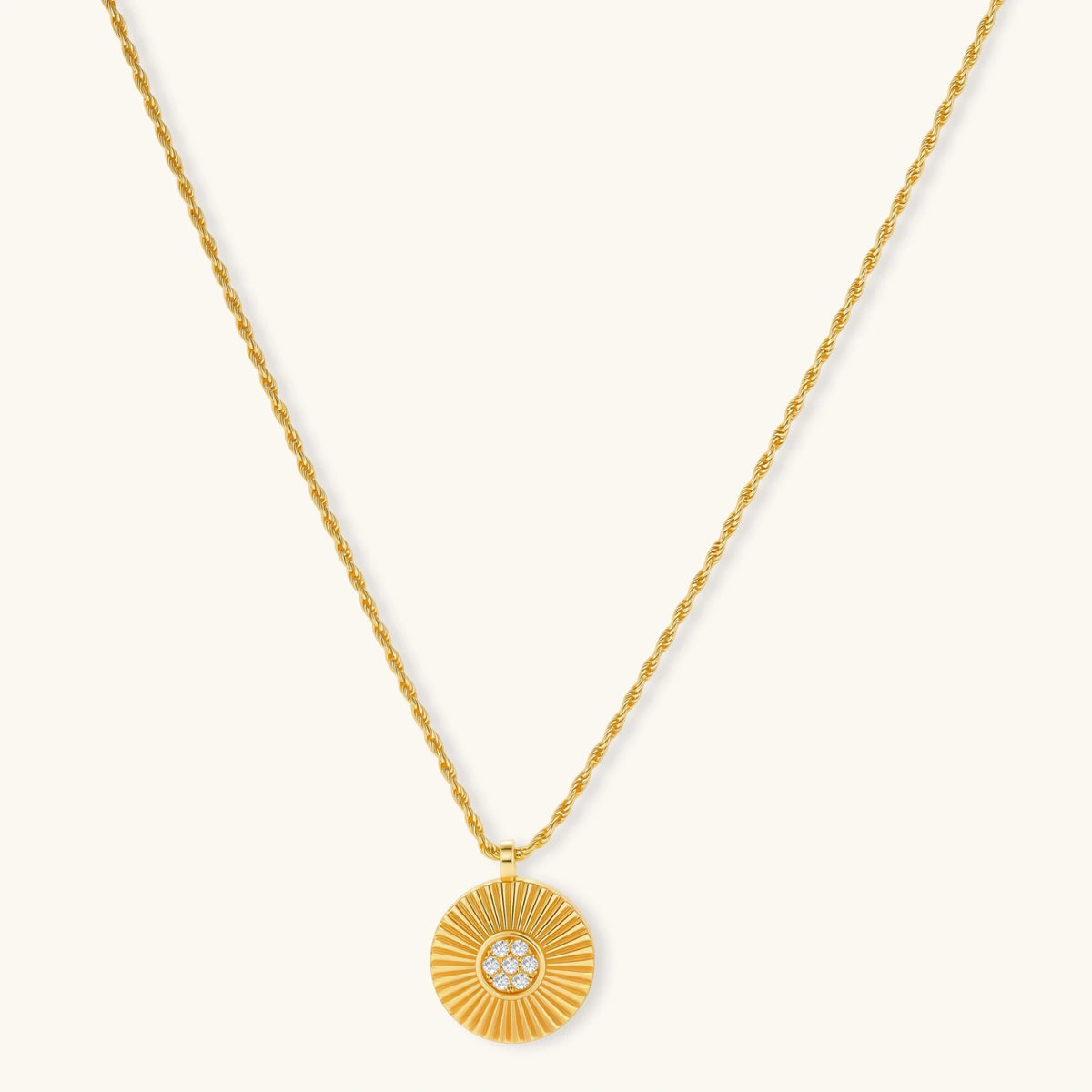 Golden Aurora Sunburst Necklace