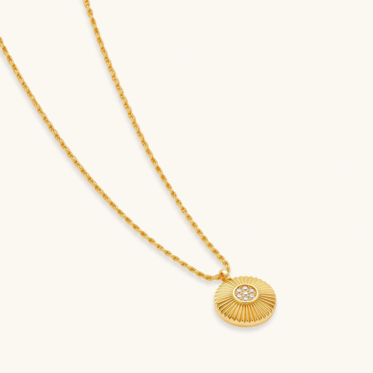 Golden Aurora Sunburst Necklace
