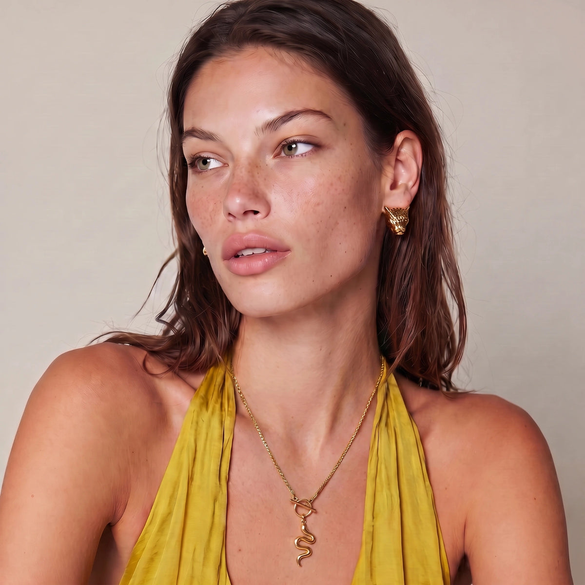 Moonlit Serpent Necklace